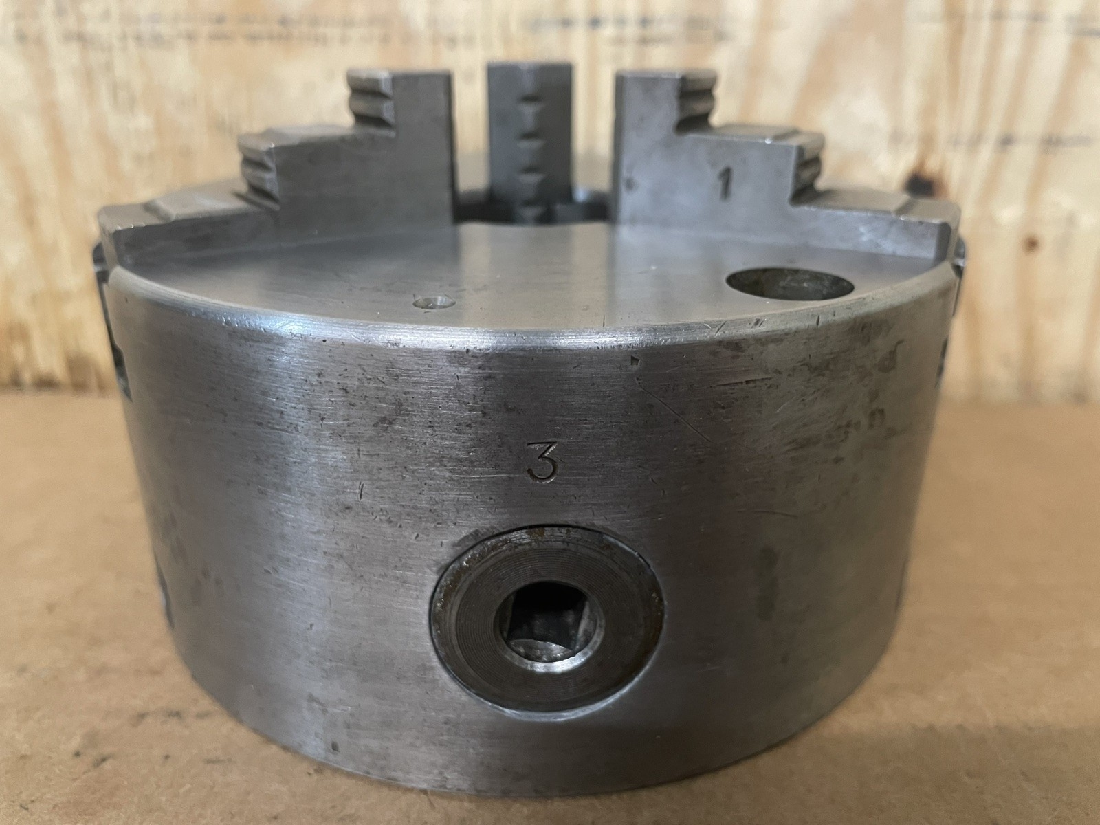 YUASA 5" 3 JAW LATHE CHUCK PLAIN BACK / ACCU-CHUCK