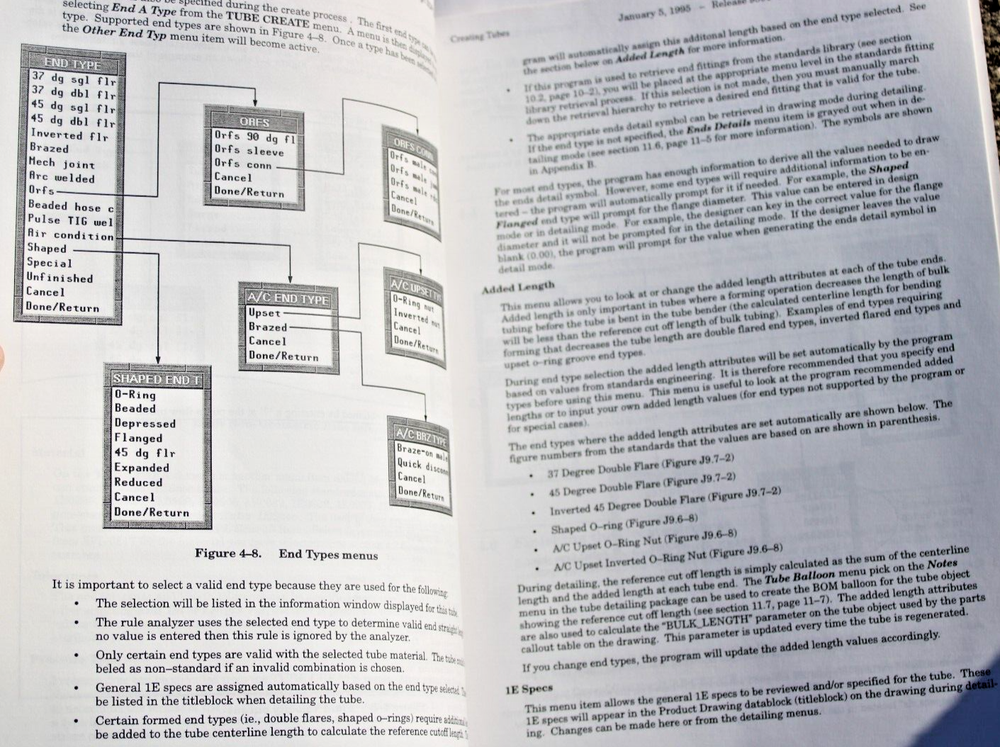1995 Caterpillar Inc. Tubes Tube Design Structured Design User Doc. Computer