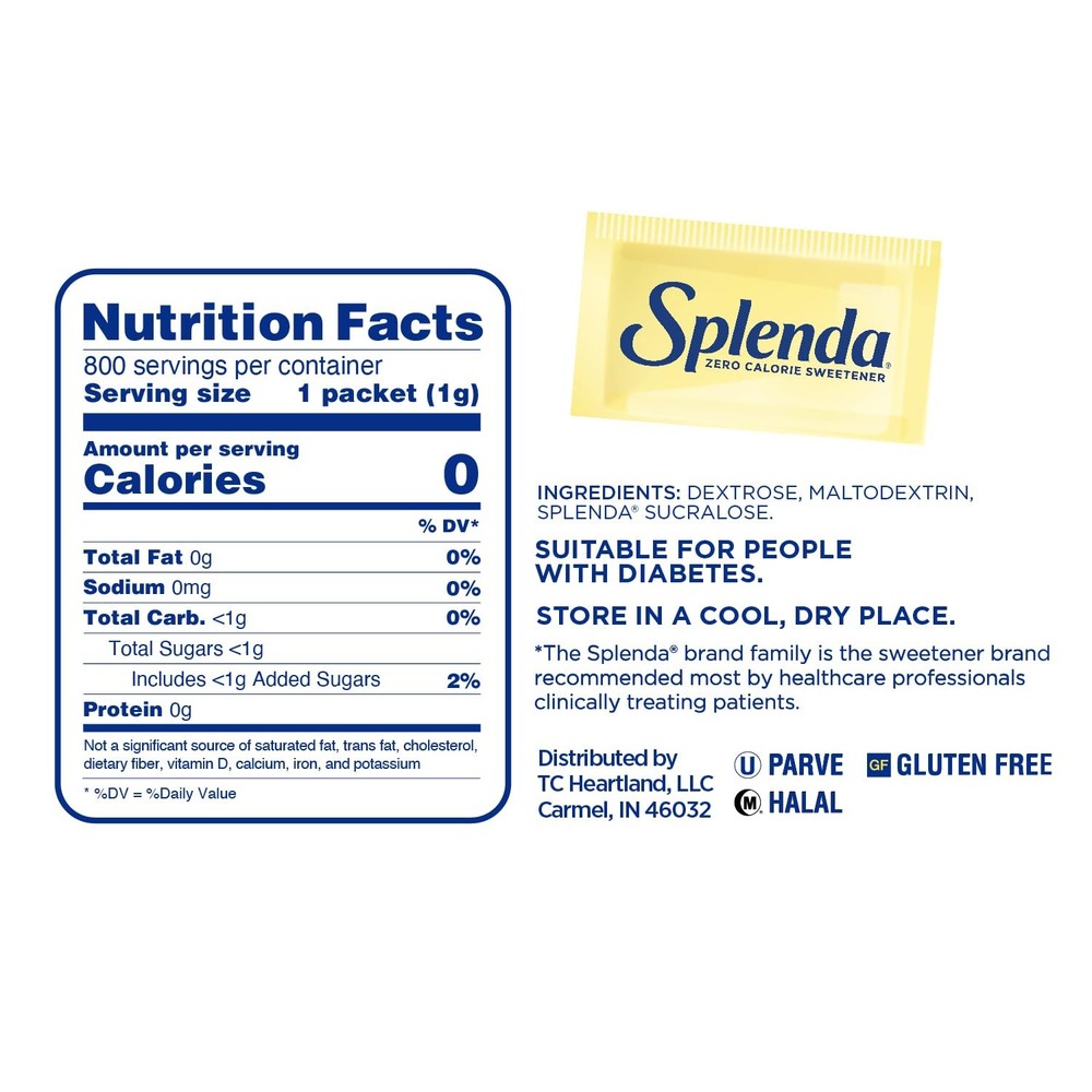 Zero Calorie Sweetener Value Pack, 800 Count Packets