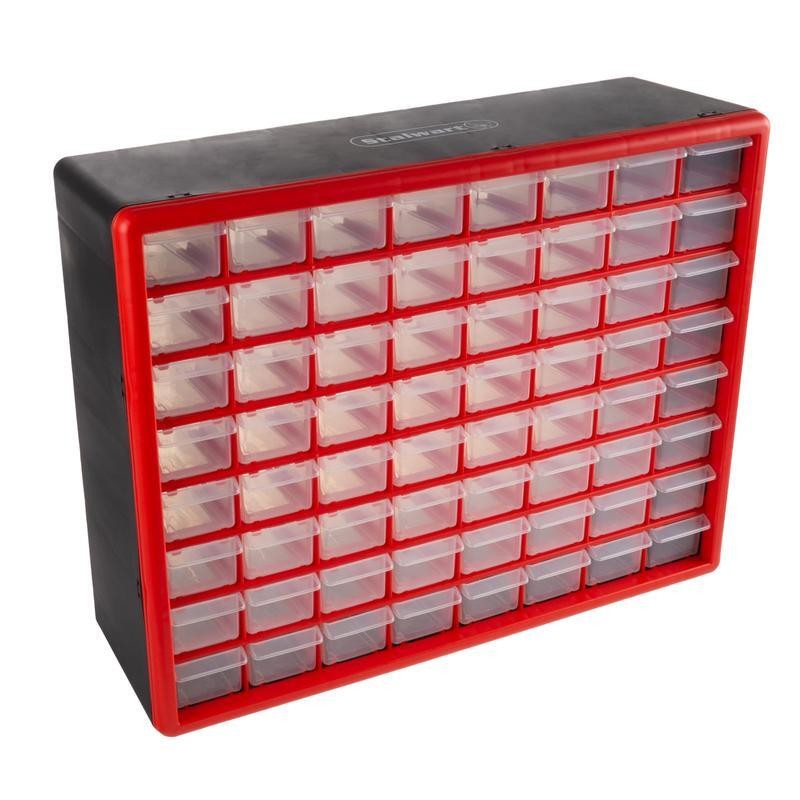 64 Drawer Storage Organizer Portable Wall-Mounted Container Tools Beads Hardware