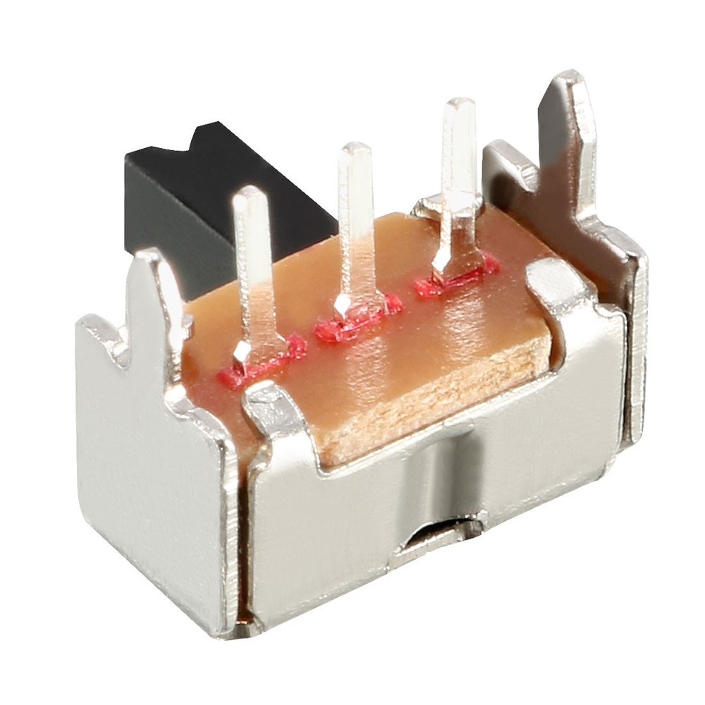 20pcs 7mm Horizontal Slide Switch Spdt 1P2T 3 Terminals Pcb Latching