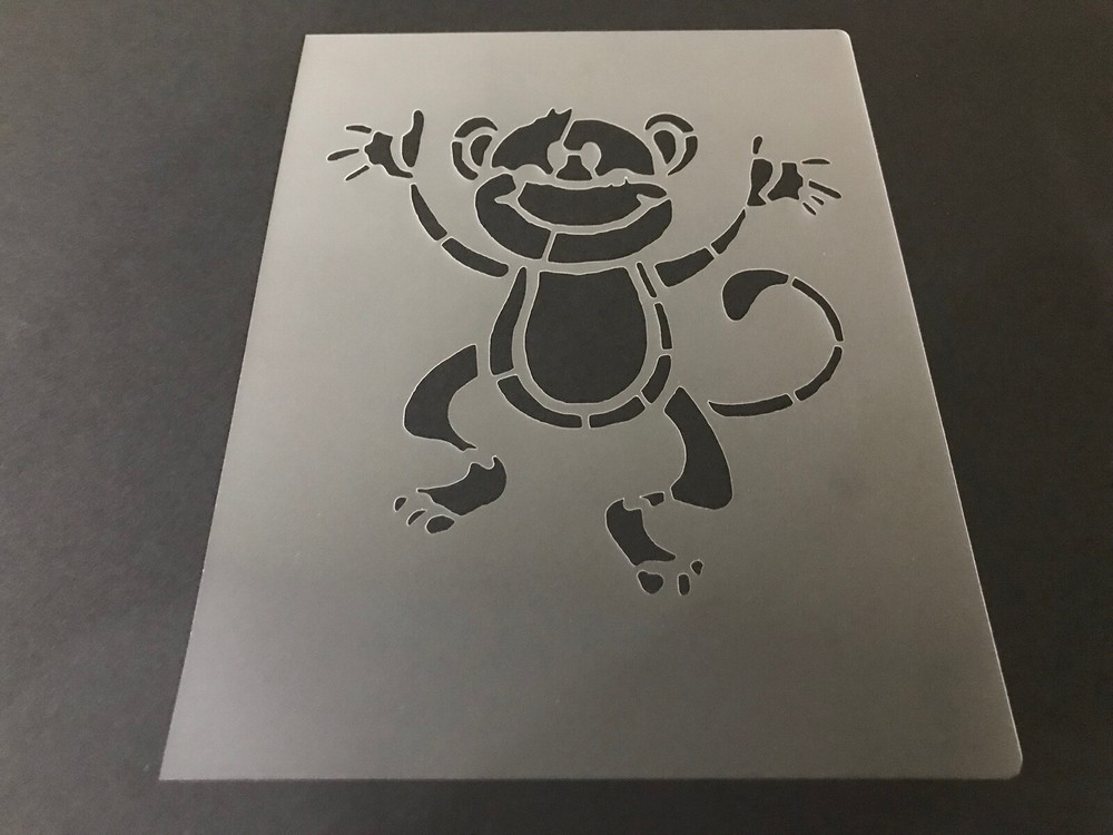 Monkey #7 Stencil 10mm or 7mm Thick, Ape, Monkeys, Jungle, Chimpanzee