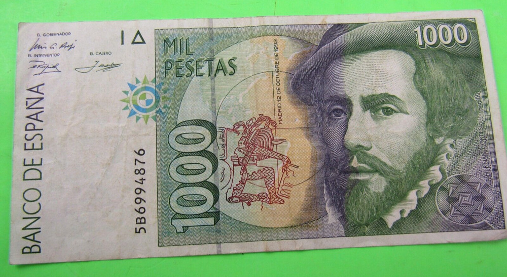 SPAIN, 1000 PESETAS, P#163, 1992(1996)