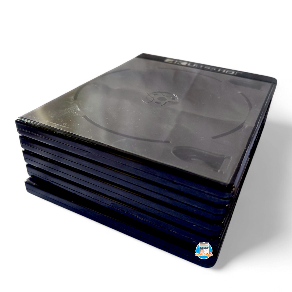 5 pcs 4K ULTRA HD Replacement Cases Blu-ray DVD Storage for 2 Disc per Case