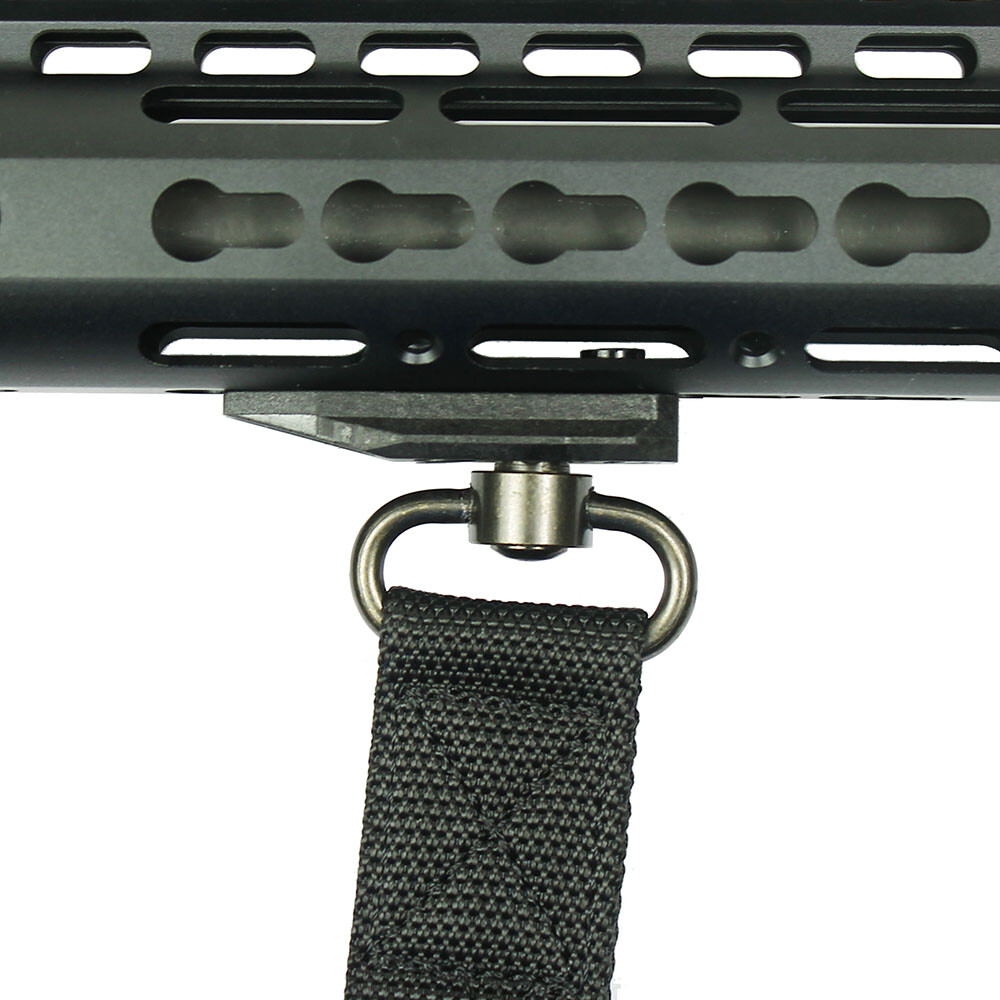 Tactical QD KEYMOD Sling Swivel Mount / Rail Section - Push Button QR
