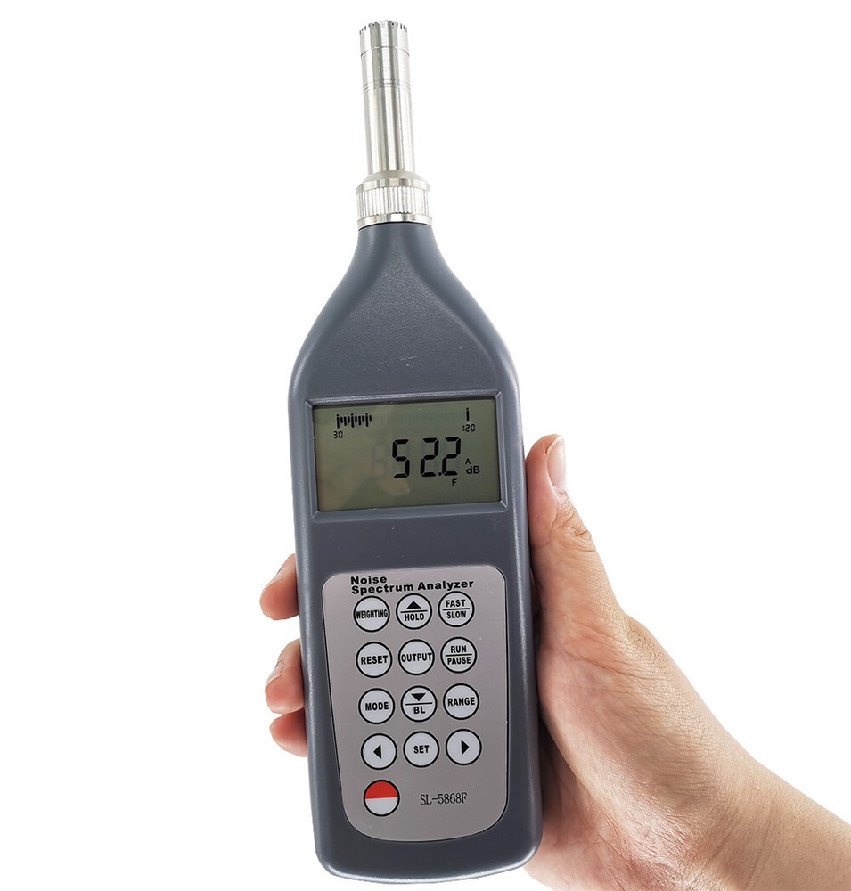 Digital Sound Level Meter Noise Spectrum Analyzer Filter Tester with 25dB-130dB