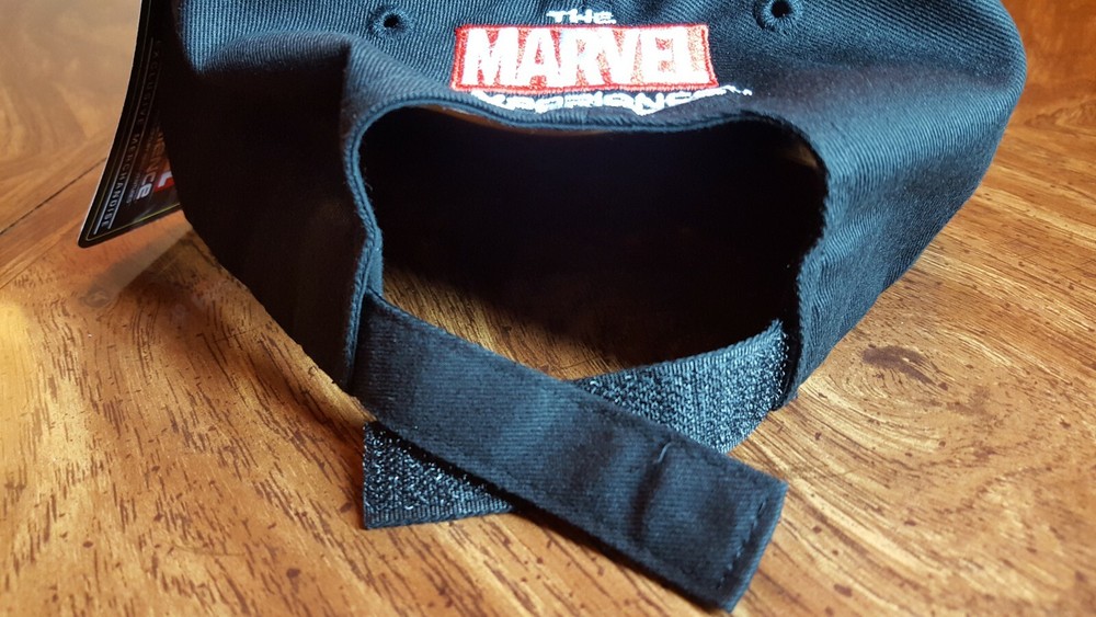 MARVEL SHIELD LOGO CAP - Black Adjustable Hat - The Hero Experience - Sportsman