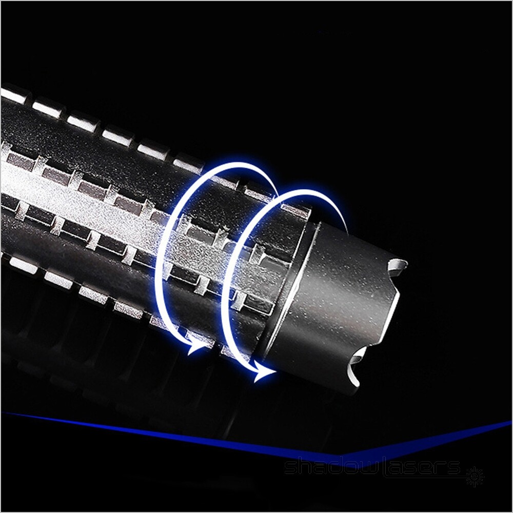 450nm Adjustable FocusBlue Laser Pointer Pen Light Visible Beam +Charger