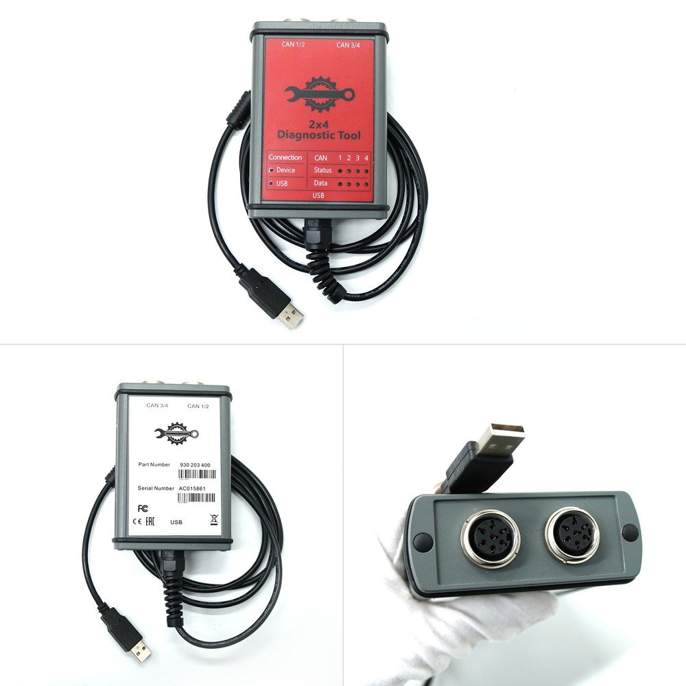 CANUSB EDT INTERFACE WITH SOFTWARE For AGCO ELECTRONIC DIAGNOSTIC TOOL
