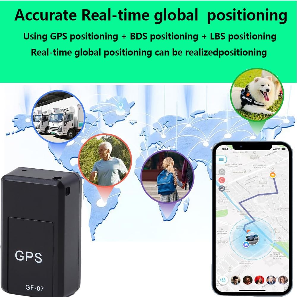GPS Tracker for Vehicles No Subscription - Mini Magnetic Tracker Device for V...