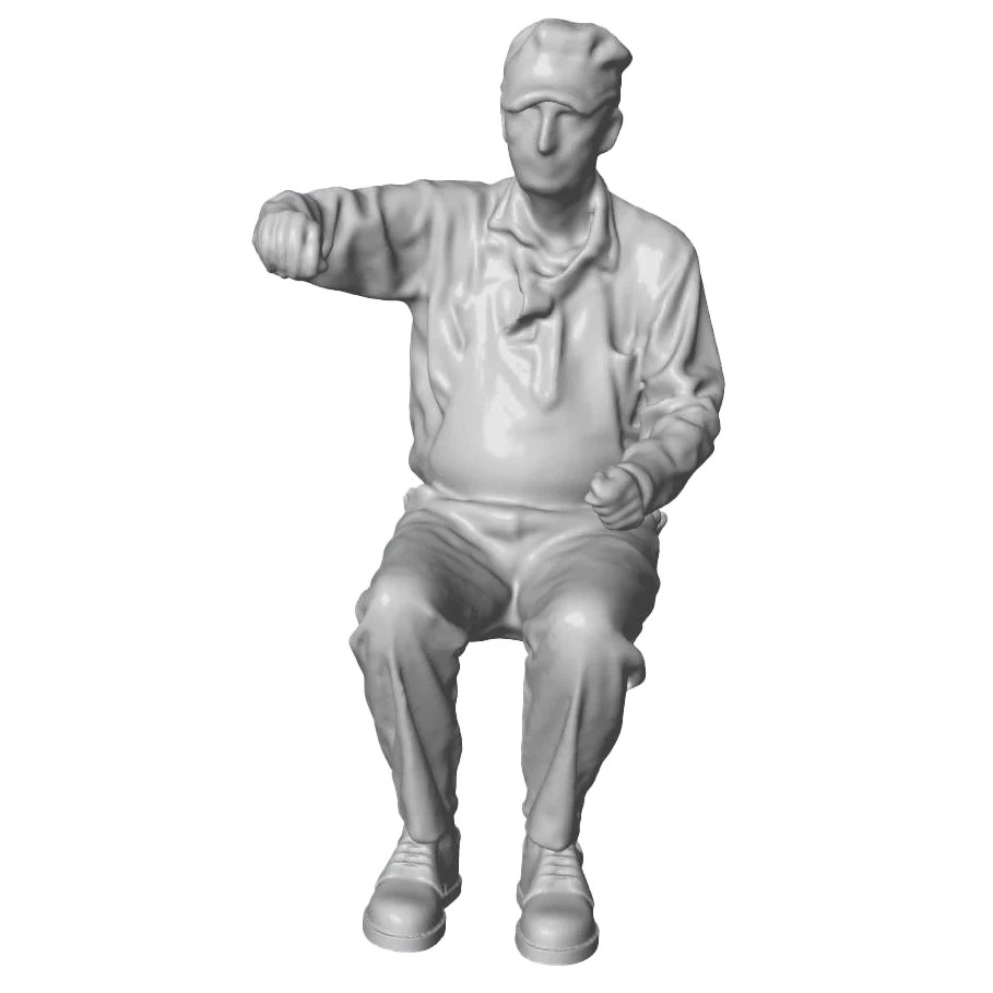 ENGINEER & FIREMAN Resin Print 1/87 HO Scale SET OF 9