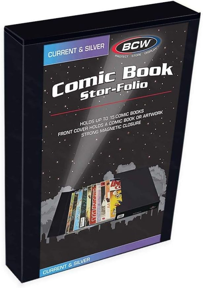 Comic Book Stor-Folio – 1 Pack | Comic Book Travel Case for Current & Silver Age