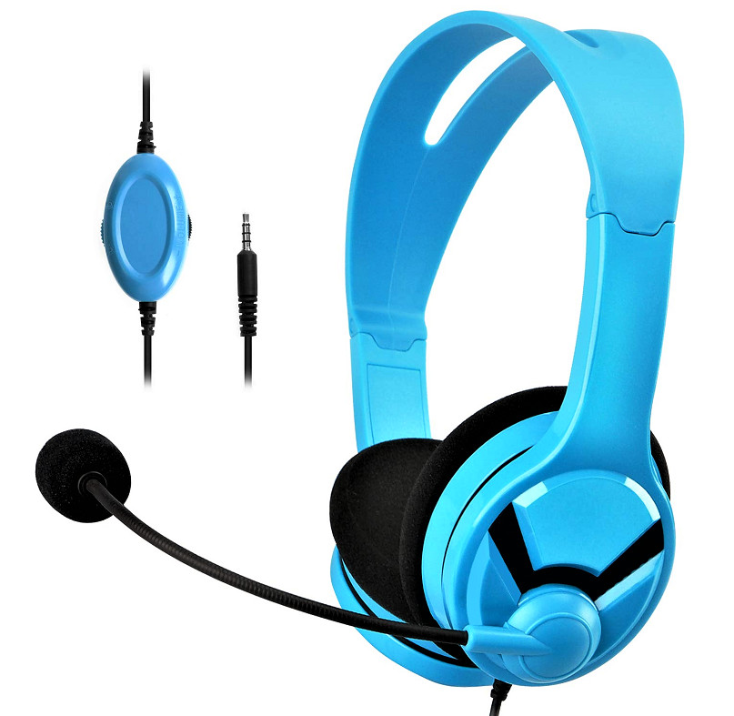 Amazon Basics Gaming Headset for PC, Switch, Xbox, PS4 and pc , Blue