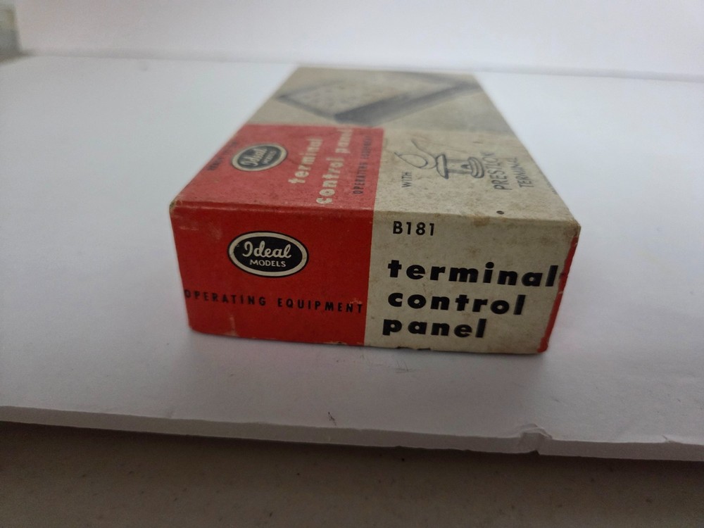 Ideal Models B-181 Terminal Control Panel Prestlok Model Train Accessory Vintage