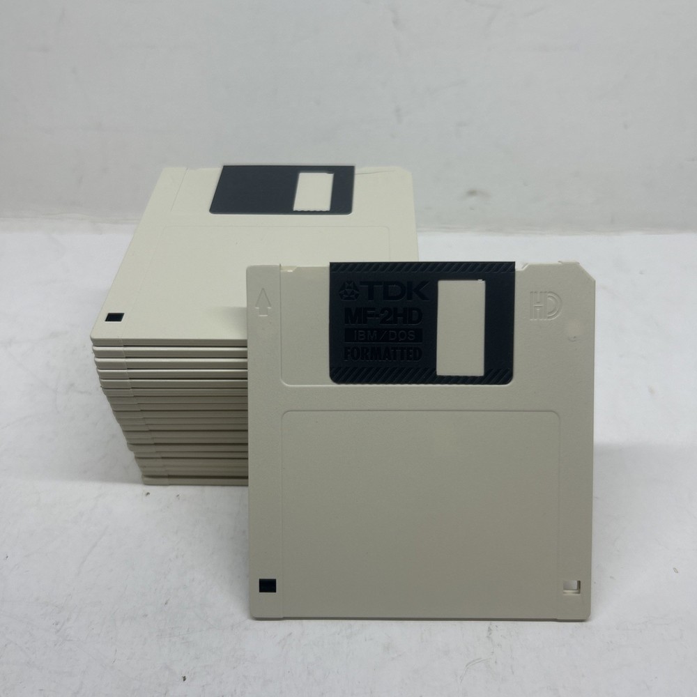 20 TDK Floppy 2HD IBM Formatted 3.5 Floppy Disk Diskettes