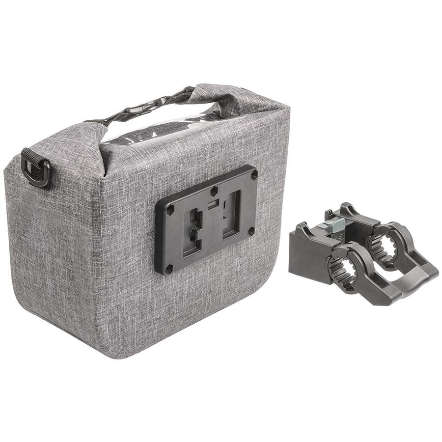 M-Wave Suburban Front Handlebar Bag, 7L, Grey