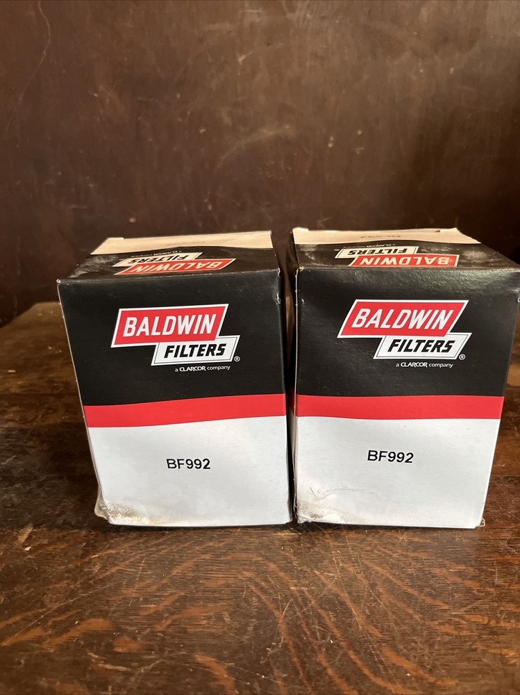 2 - NOS Baldwin Fuel Filter BF992 With Boxes