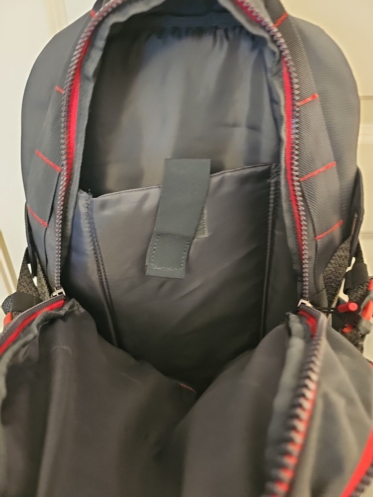 Nathan Kinney Outdoor Backpack Graycwith Red