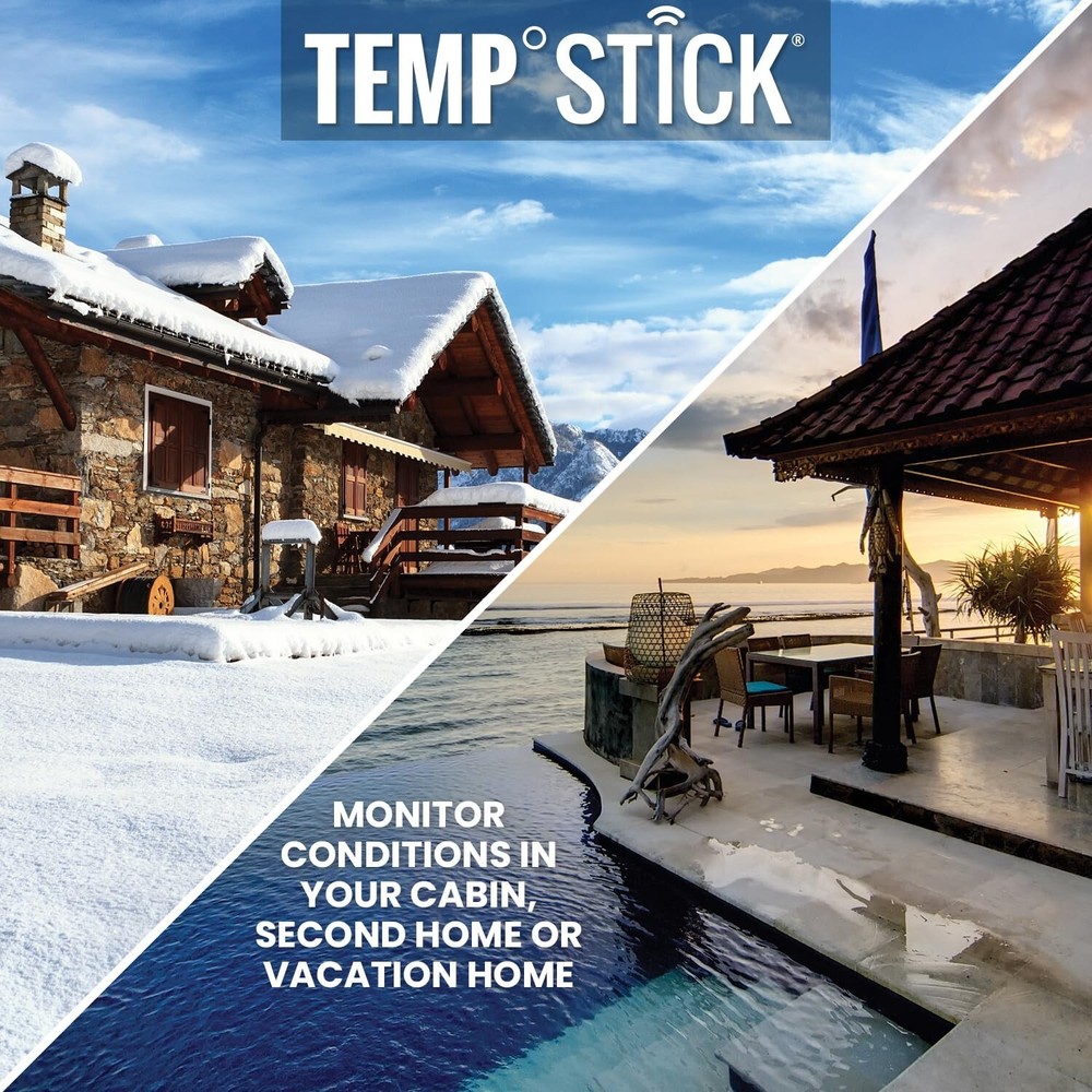 Temp Stick Remote WiFi Temperature & Humidity Sensor. No Subscription. 24/7 M...