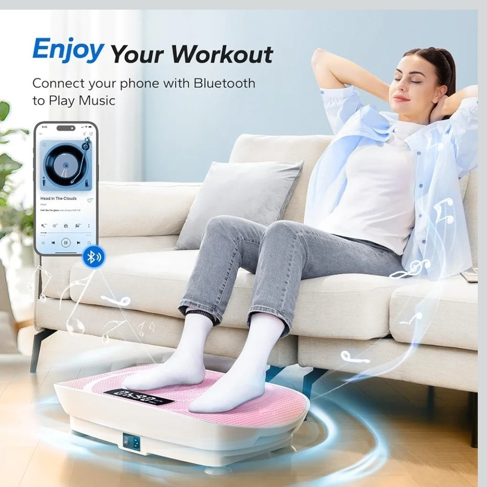 MERACH Slim Vibration Plate Quiet Compact Vibration Plateform Exercise Machine