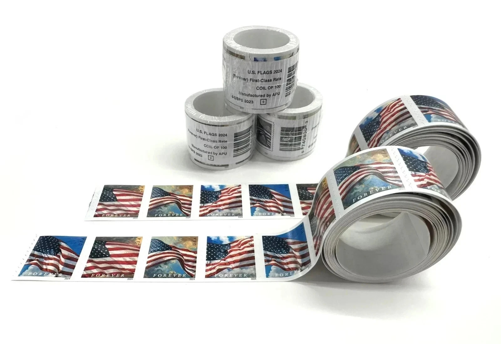 Collection 100 ROLLS Of 100 USPS Postage-10000 PCS-Special Sale (2024) New