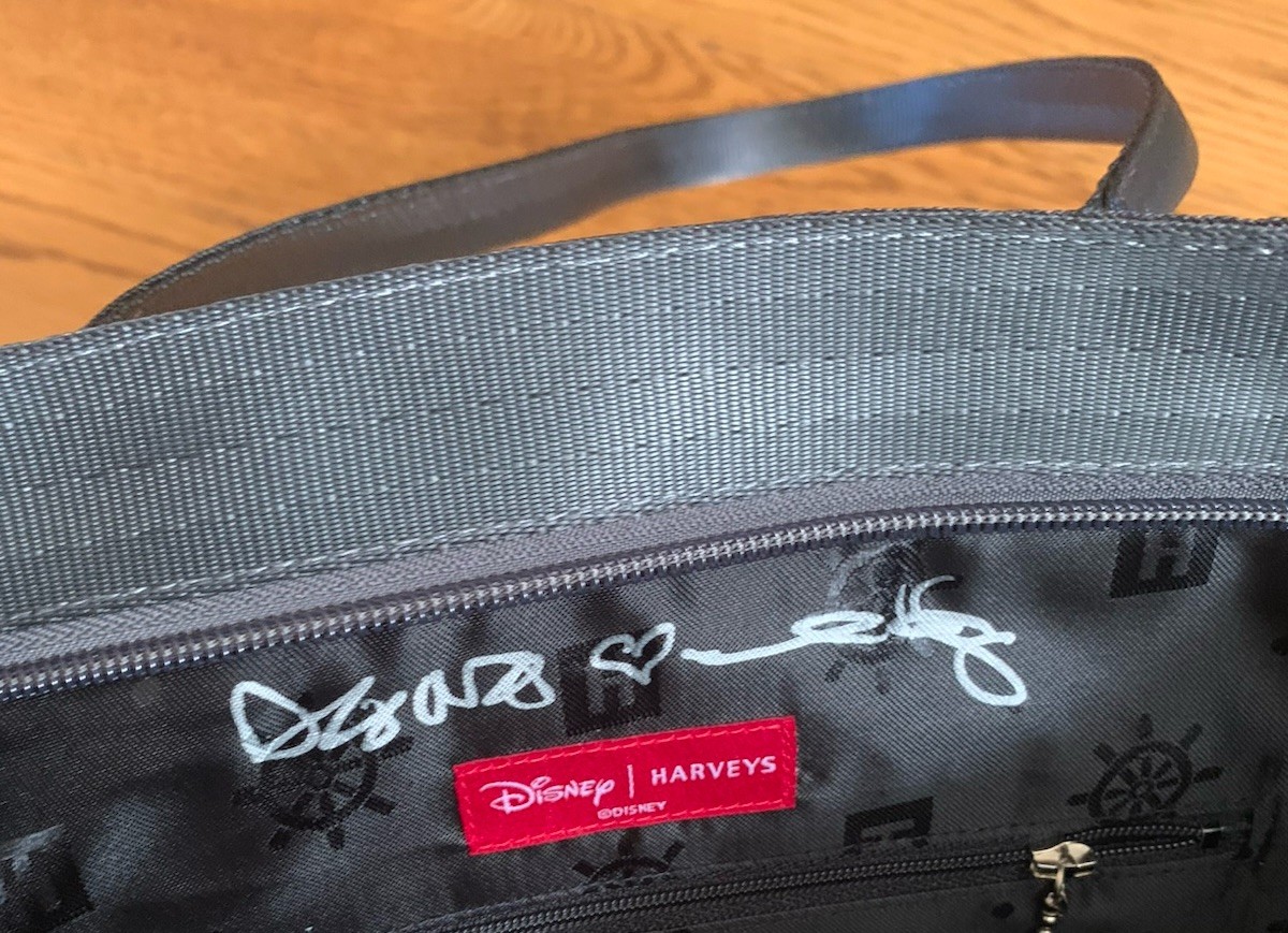 NEW Harveys Steamboat Willie Mickey & Minnie Medium Double Sided Tote Bag SIGNED