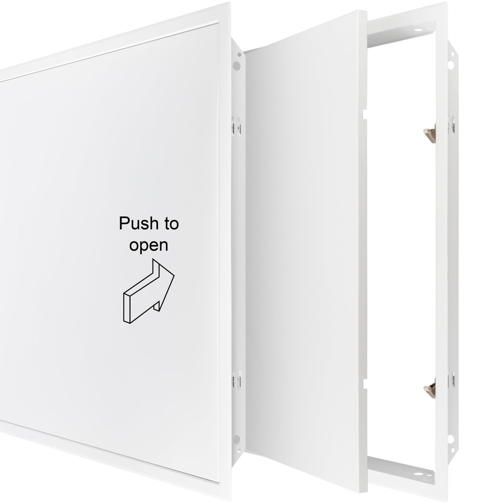 24'' x 24'' Inch White Metal Access Panel with Click Function - Easy Access D...
