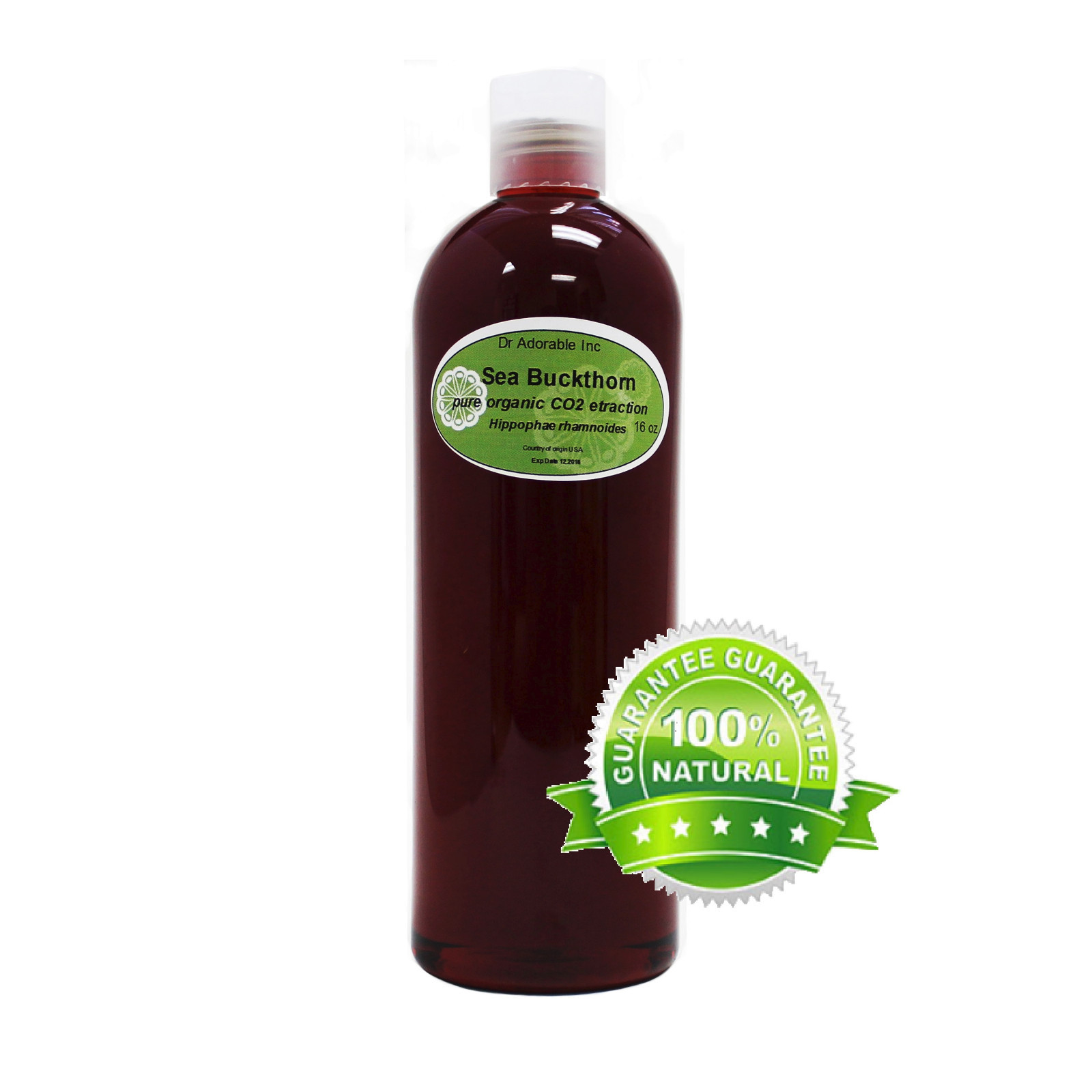 ORGANIC SEA BUCKTHORN CARRIER 100% PURE NATURAL OIL 1oz 2 oz 4 oz -UP TO 1 GALLO