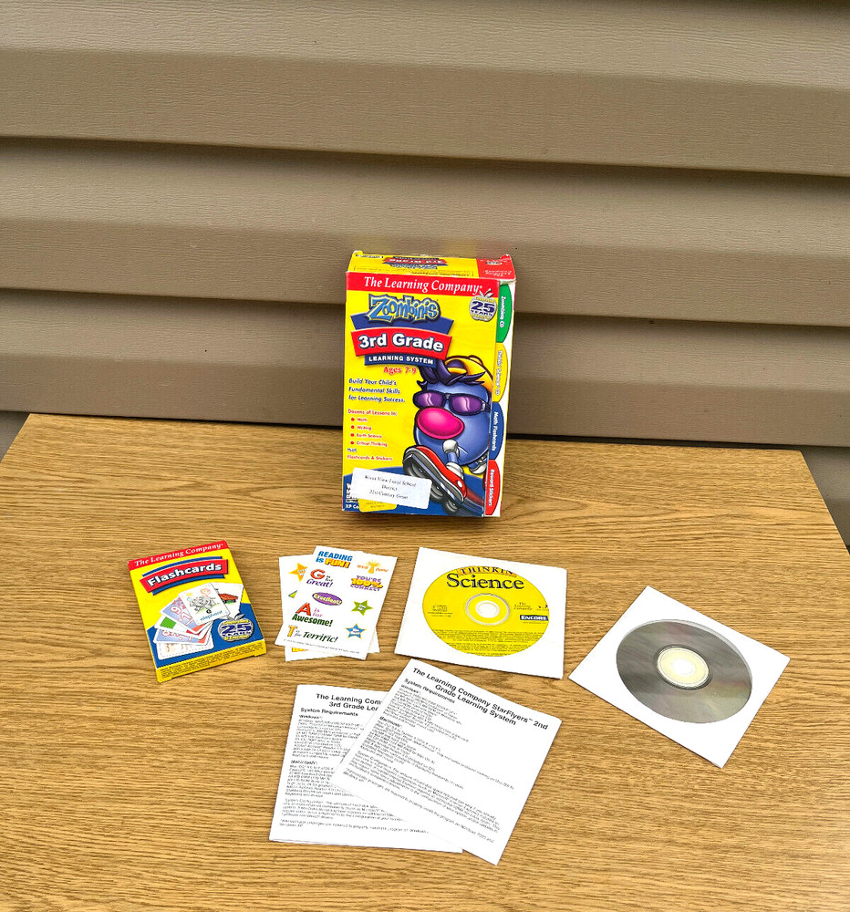 Zoombinis 3rd Grade (Ages 7-9) Learning Set (Math Flashcards, Science, Stickers)