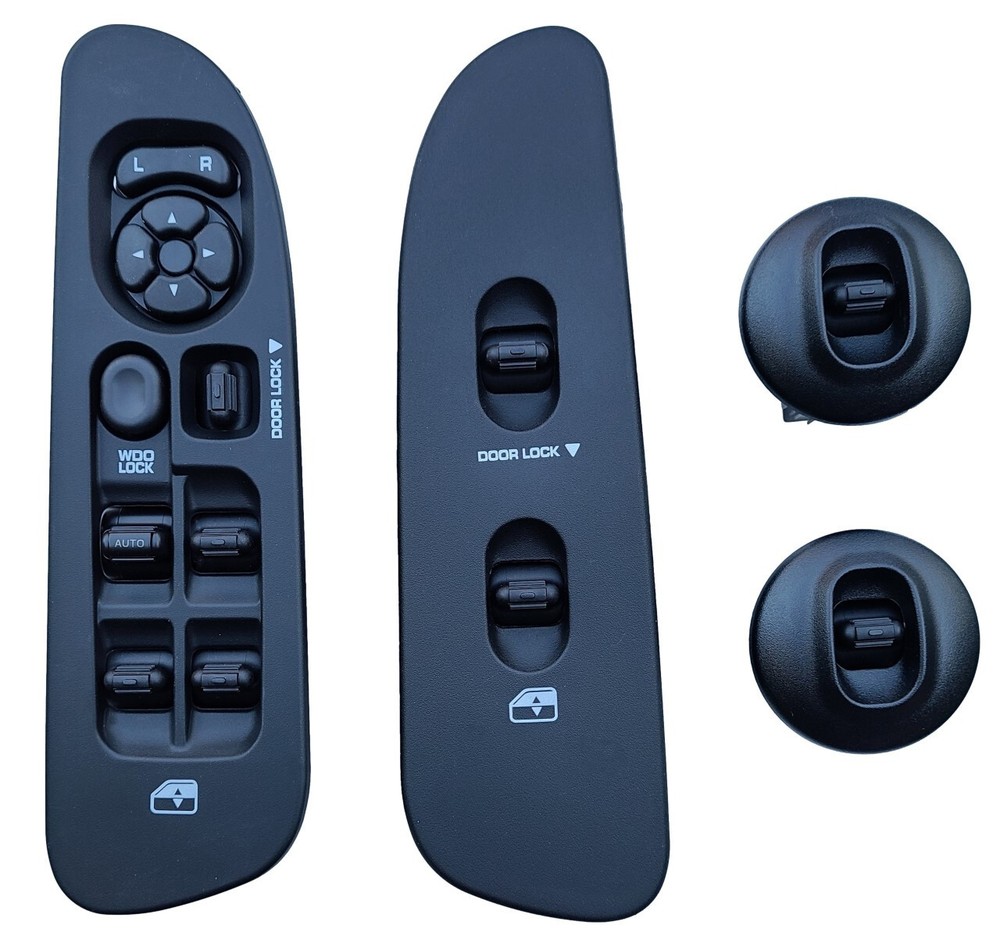SWITCHDOCTOR Fully Assembled Window Switch set for 2002-2008 Dodge Ram (Black)