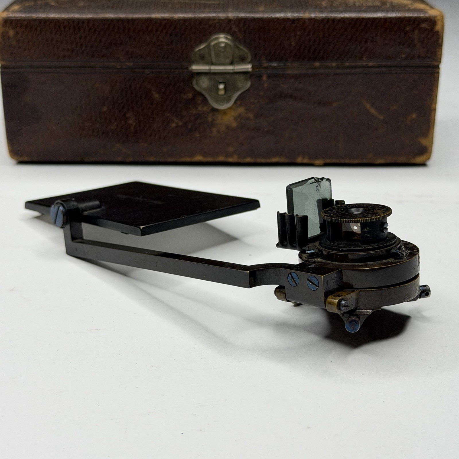 Vintage Carl Zeiss Jena Microscope Camera Lucida Abbe's Drawing w/Case