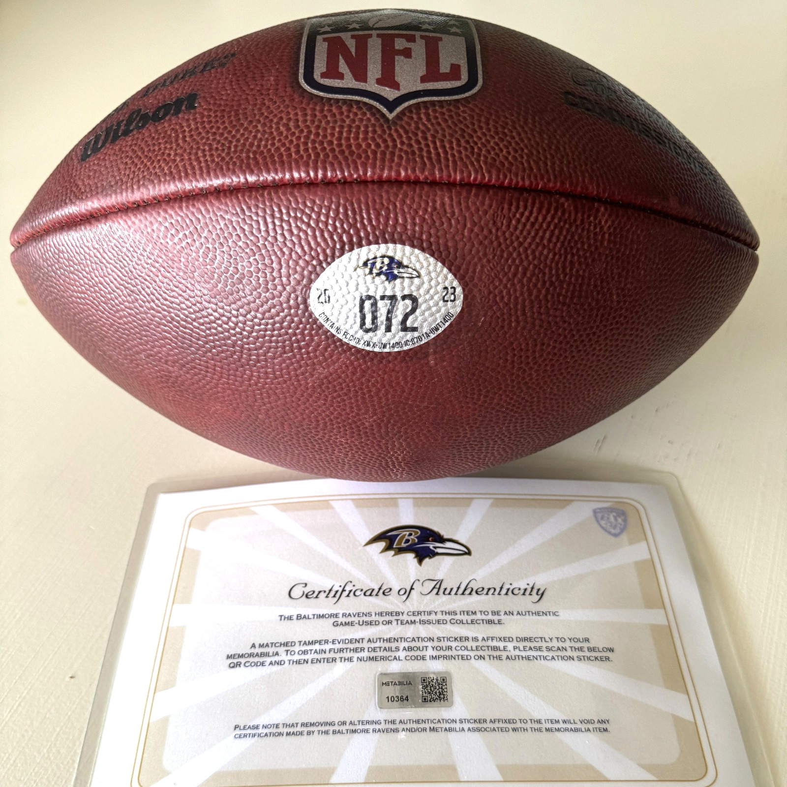 Lamar Jackson PHOTOMATCHED GAME-USED Ravens Football vs Chiefs 01/28/24 AFC game