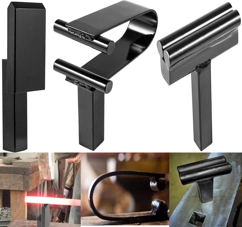 3/4" Blacksmith Anvil Forge Hot Cut Creasing Stake Spring Fuller Hardy Tool Set