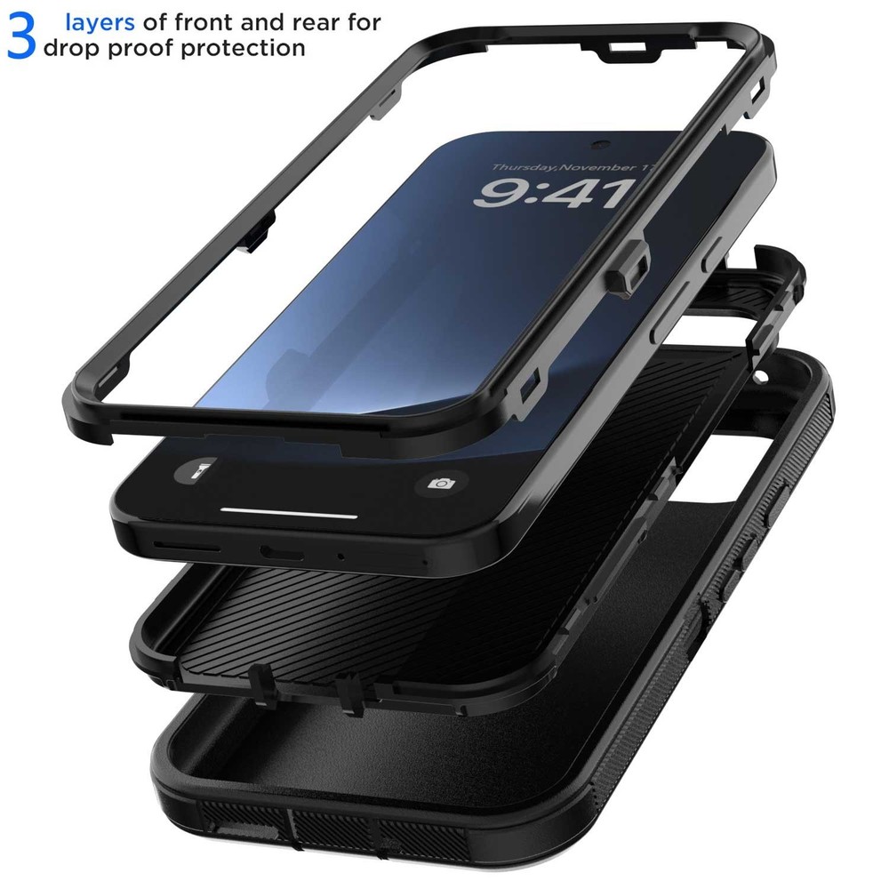 For Google Pixel 10/10 Pro Case Rugged Shockproof Heavy Cover 4+Screen Protector