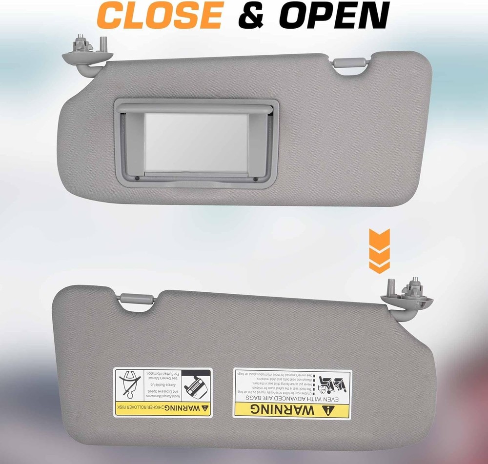 Driver Left Side Sun Visor Without Light Compatible with Honda CRV 2017 2018 201