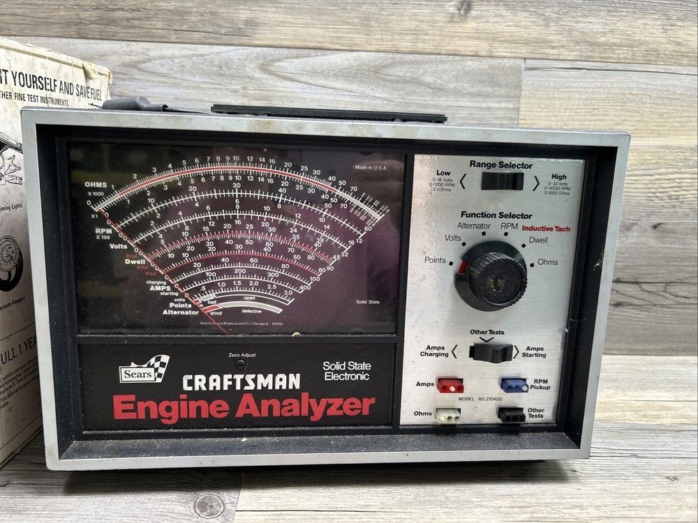 Sears Craftsman Professional Engine Analyzer 2821040