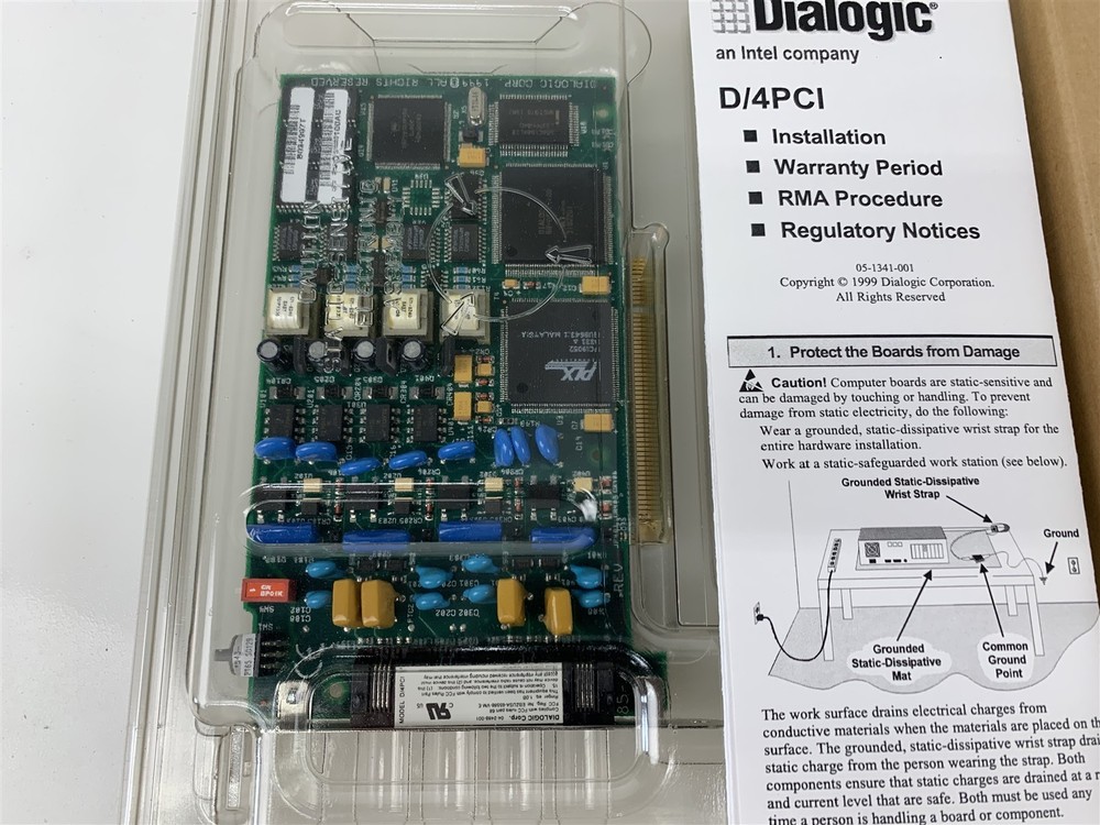 Intel DiaLogic D/4PCI 4-Port PCI Voice Processing Board