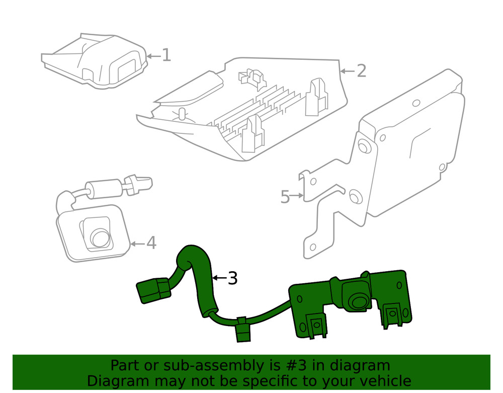 Genuine Nissan Front Camera 284F1-6CA0A