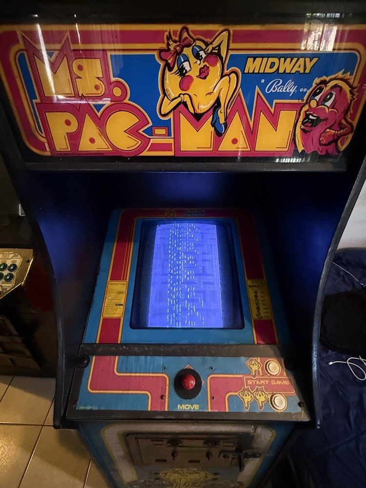 MS PAC-MAN ARCADE MIDWAY 1981 MACHINE