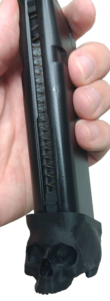 WE Glock 17/19 Skull Magazine Plates (3-Pack) - Airsoft Accessory