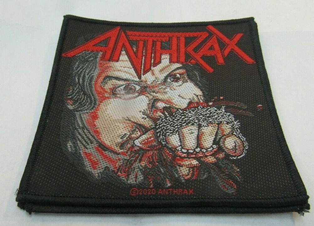 ANTHRAX PATCH NEW  VINTAGE  COLLECTABLE WOVEN ENGLISH IMPORT
