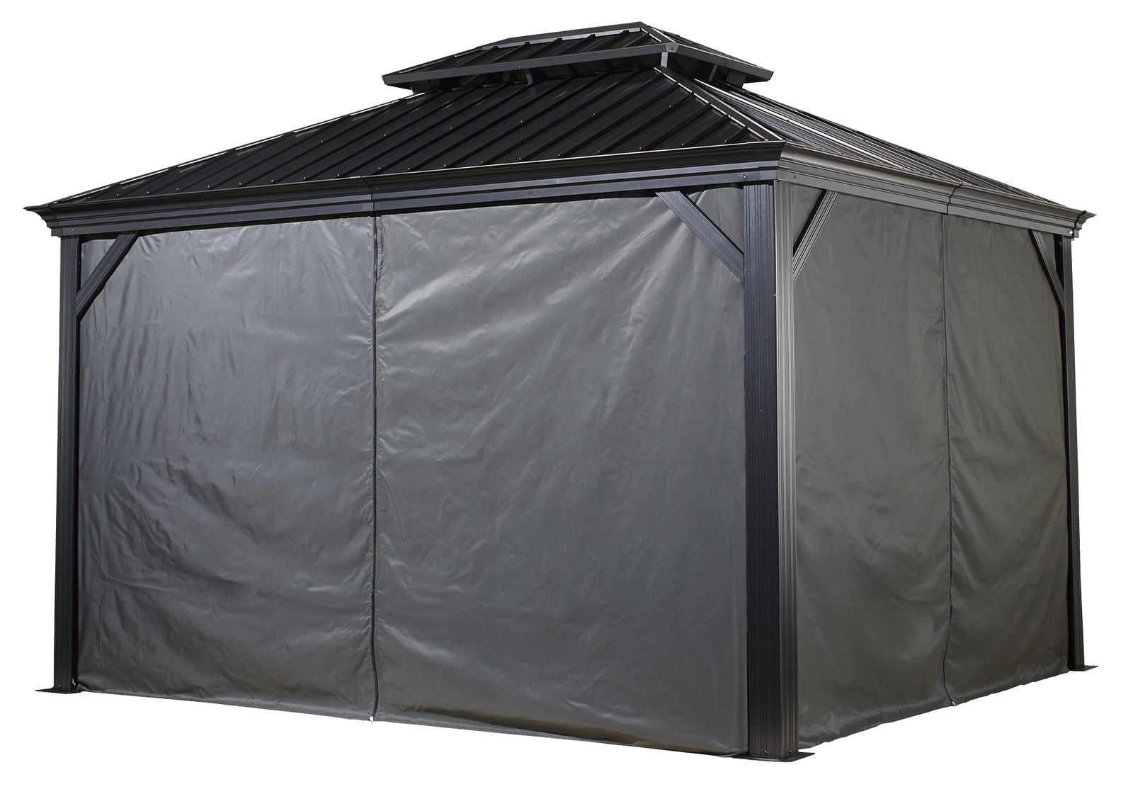 Sojag Messina & Mykonos Curtains in Spun Grey, New Gazebo Panels