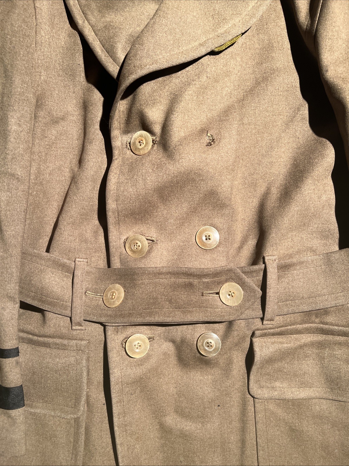 WW2 US Army 2nd Infantry Division General Mackinaw Jacket OD Wool (FF212