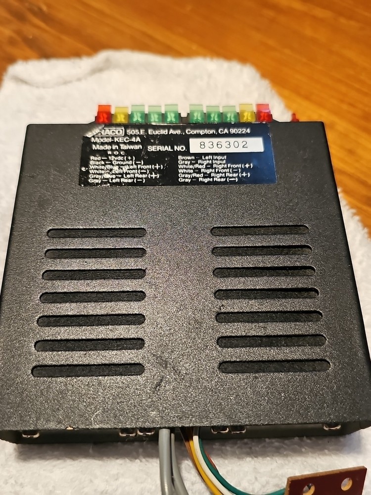 Vintage KRACO KEC-4A Car Audio Equalizer – Modified – Untested – AS IS