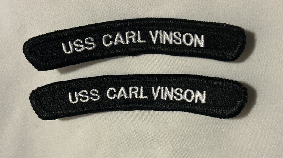 US Navy Tabs (2) USS Carl Vinson
