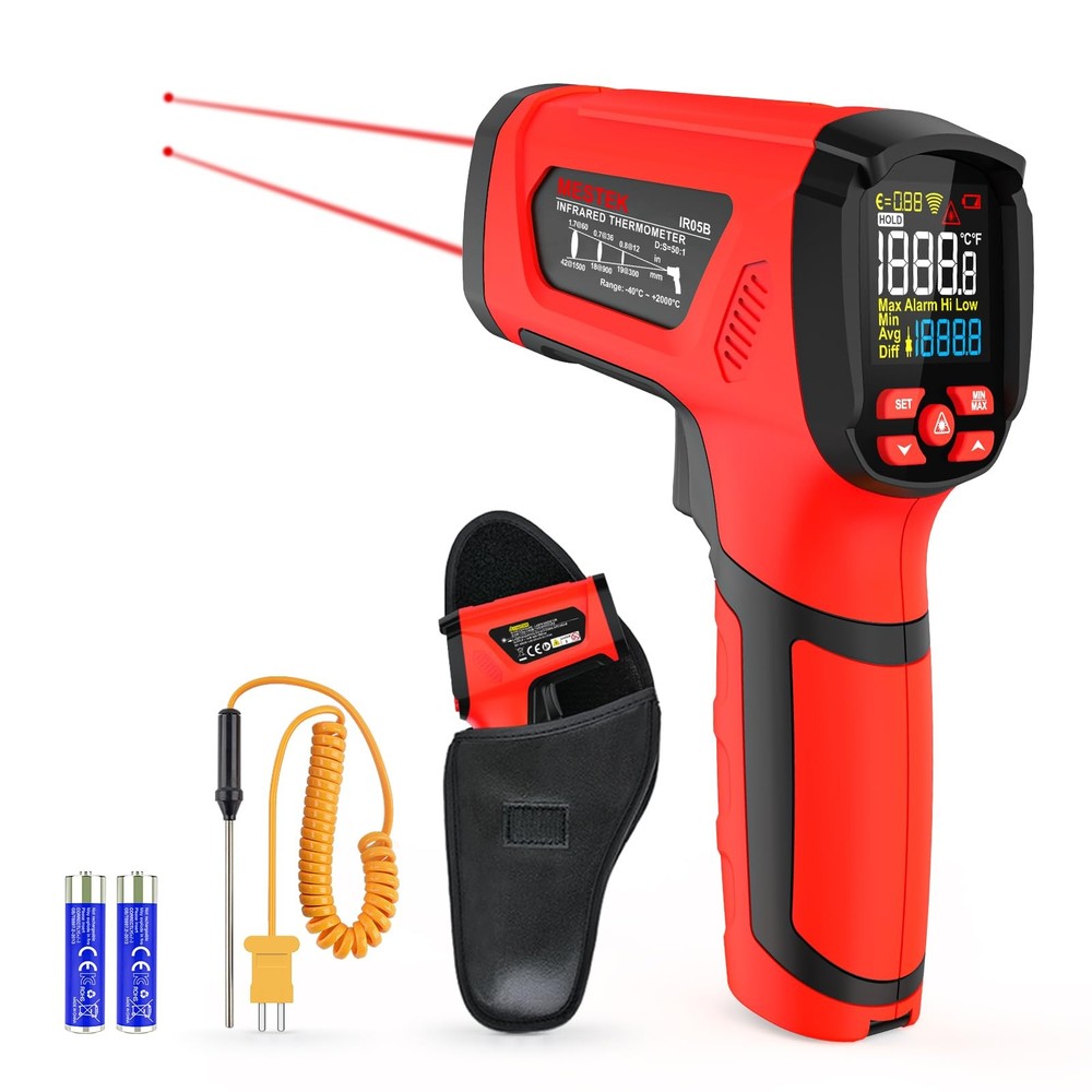 Thermometer Temperature , -40℉~3632℉, Non Digital Laser Thermometer Pyrometer...