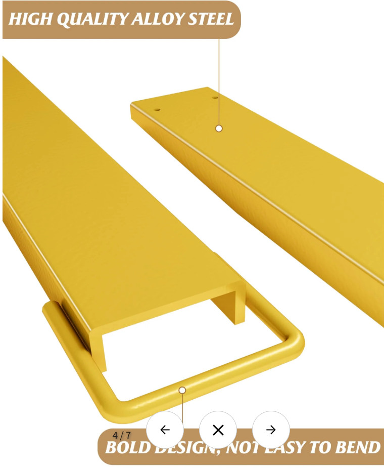Garvee Pallet Forklift Extensions, 84" Fork Extensions 4.5" Width, Heavy Duty Fo