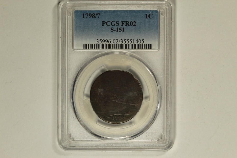 1798/7 Draped Bust Large Cent S-151 PCGS FR02