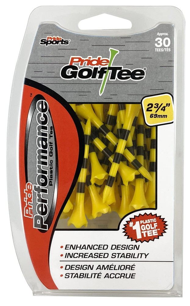 Spikes 30 Count Tees Yellow 2.75 US