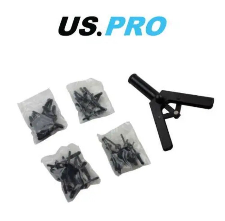 US PRO Tools 41pc Plastic Riveter Tool Set, For Riveting Plastic Rivet NEW 5446